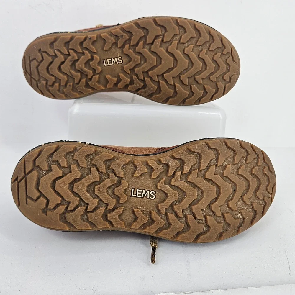 Lems Trailhead Women's Sequoia Hiking Trail Shoes Boots Brown Blue Size 8B Vegan - Picture 5 of 11